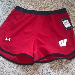 Wisconsin under armour shorts